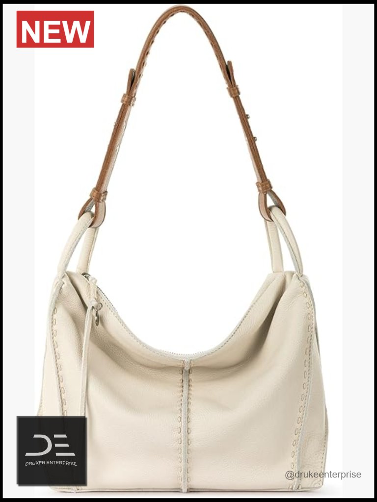 Large Hobo Purse - Premium Leather Handbag With Zipper Pocket For Everyday